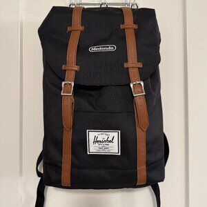 Nintendo Embroidered Logo Herschel Retreat Backpack Black